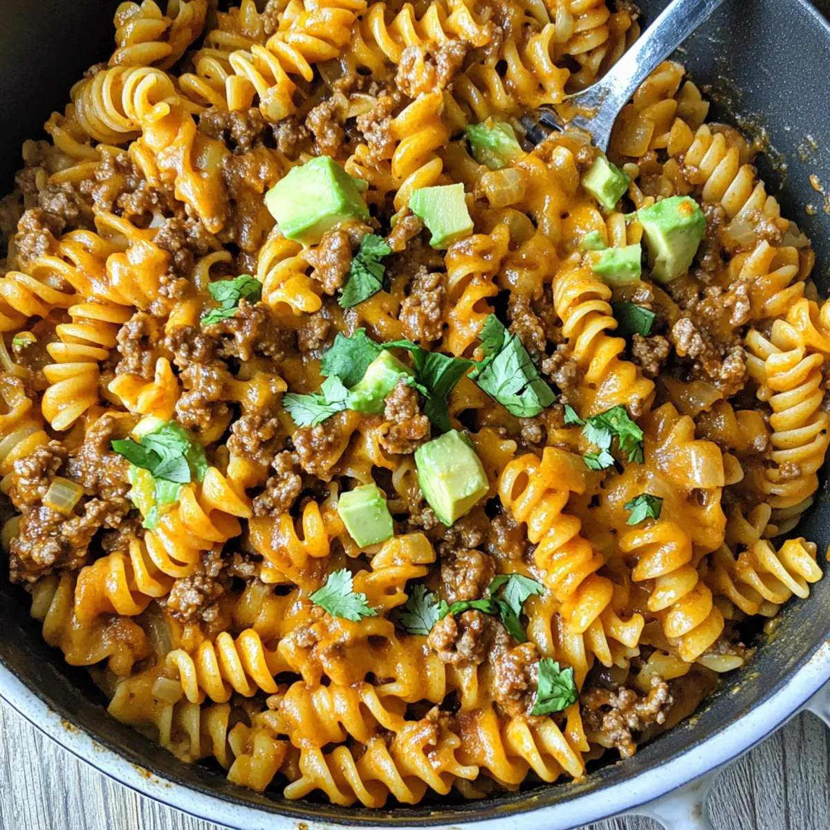 Cheesy Taco Pasta