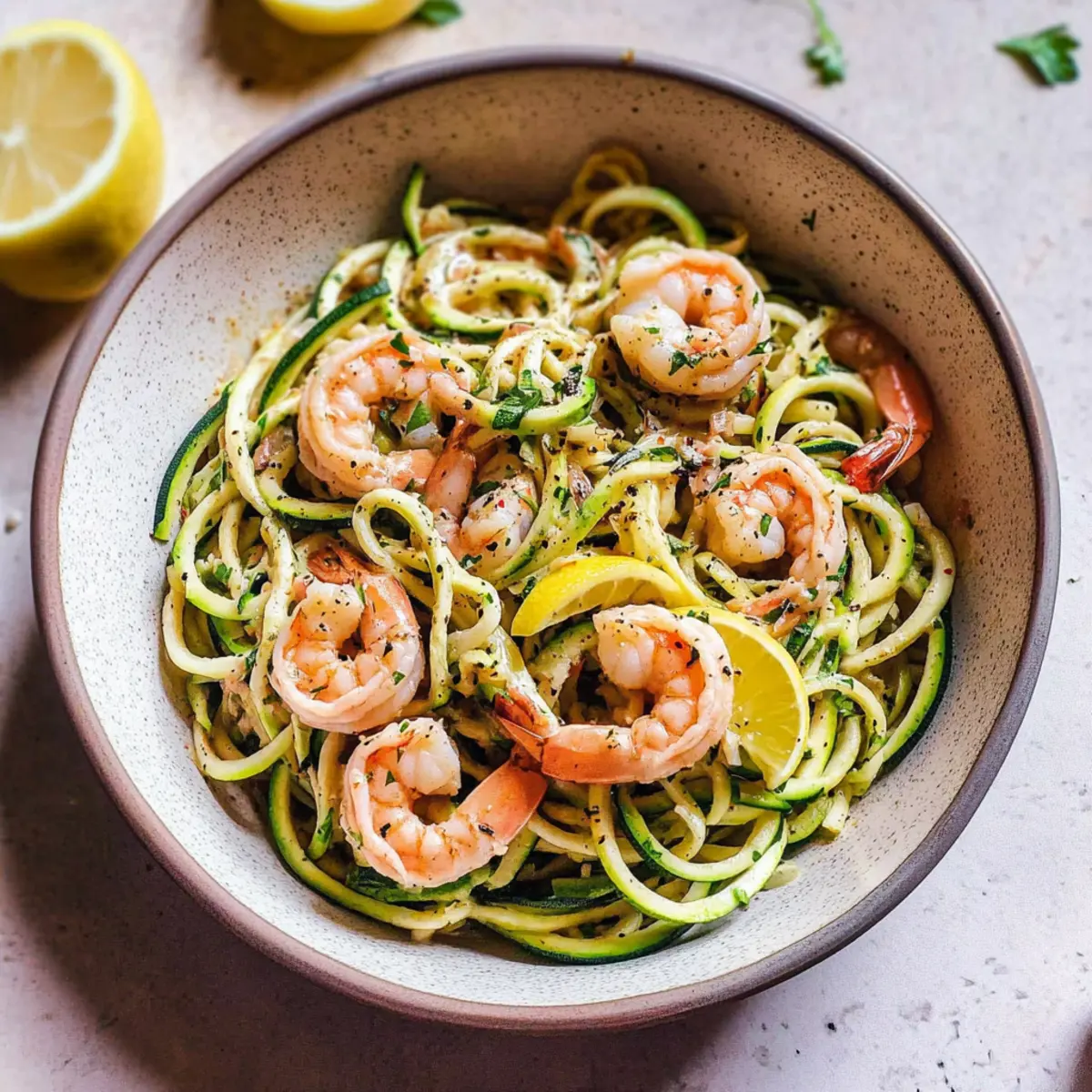 Garlic Shrimp Zoodles