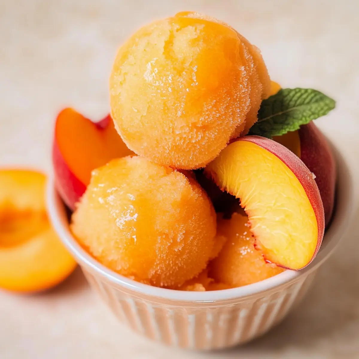 Perfect Peach Sorbet