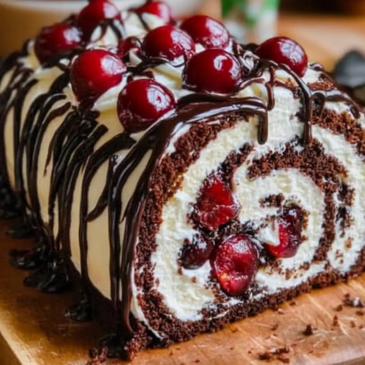 Black Forest Cake Roll