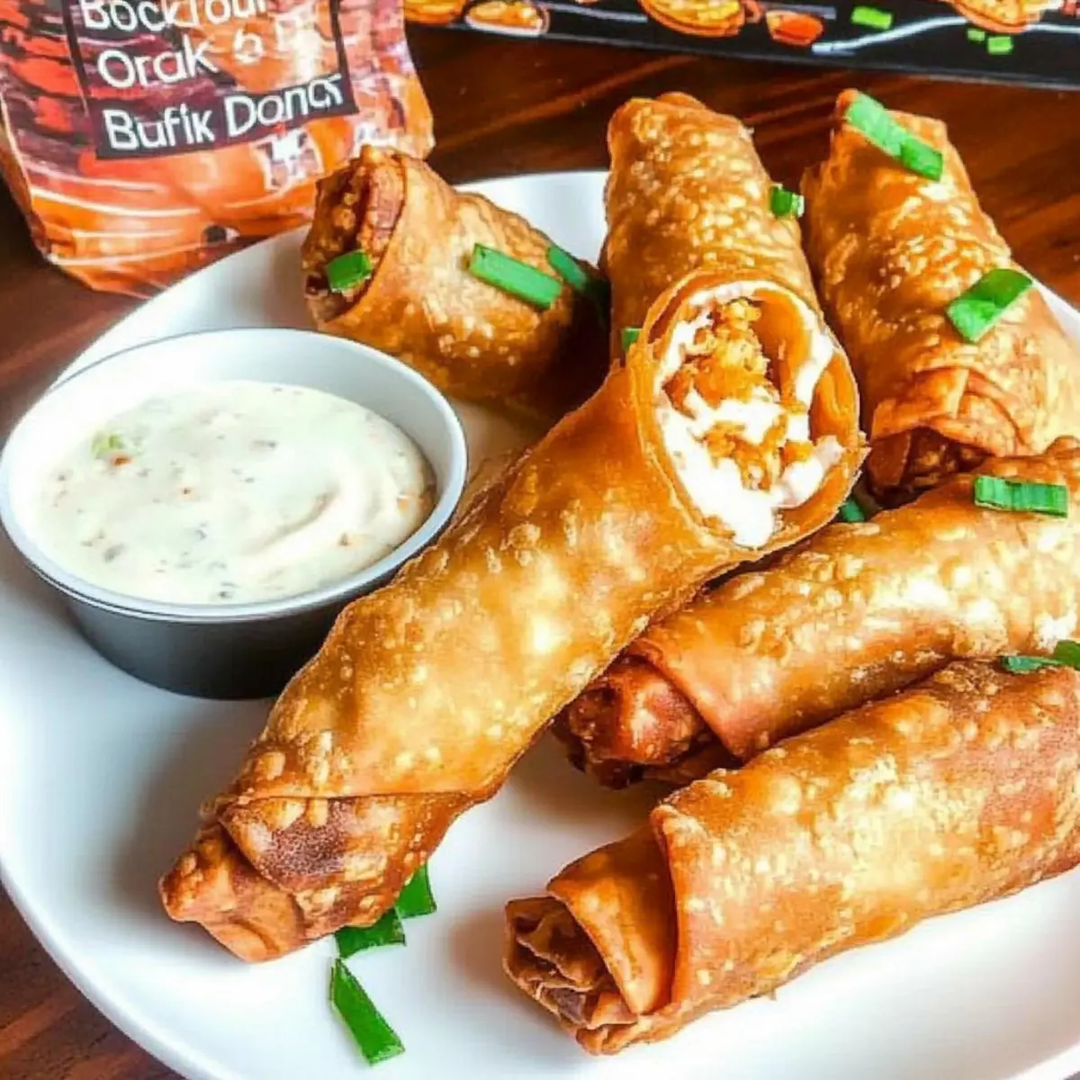 Buffalo Chicken Egg Rolls