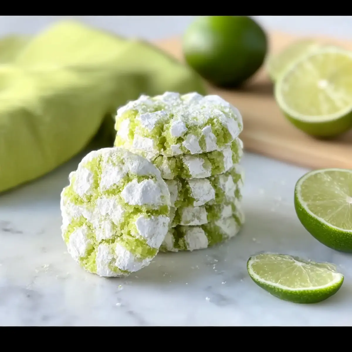 Lime Crinkle Cookies
