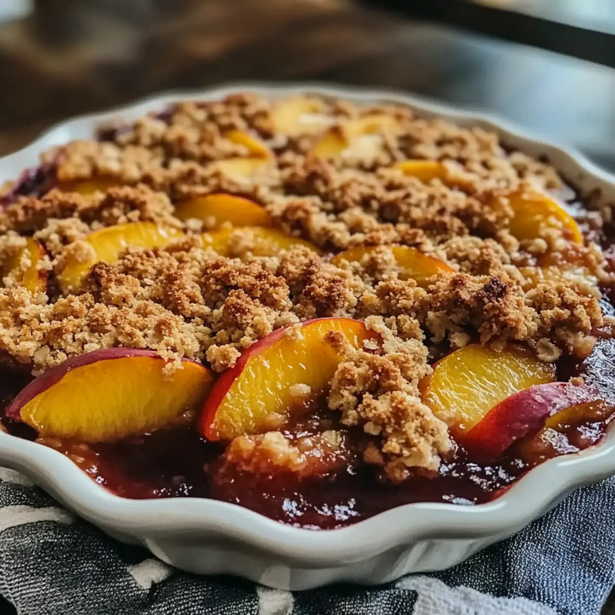 Easy Peach Crisp Recipe