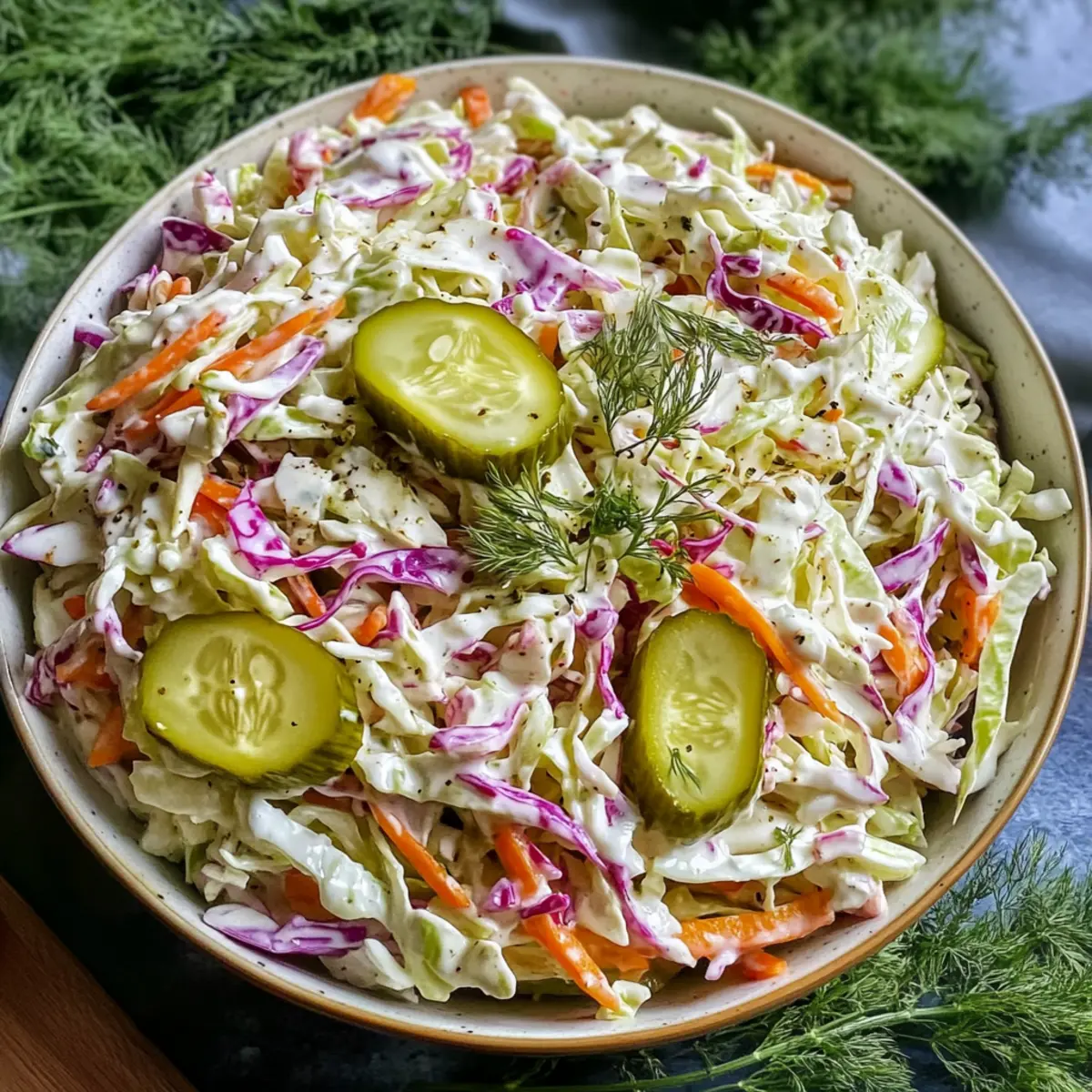 Dill Pickle Coleslaw